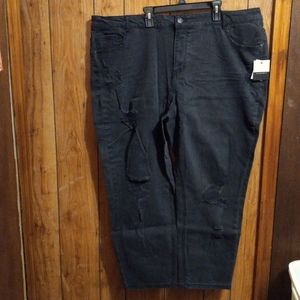 NWT ELOQUII CLASSIC FIT STRETCH DENIM MOM JEANS SIZE: 22